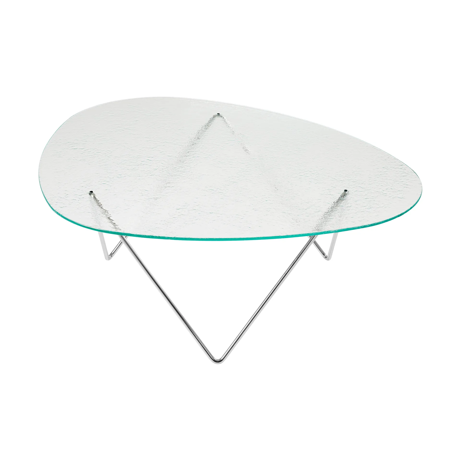 페드레라 커피테이블, Chrome-structured glass transparent GUBI | 구비