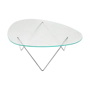 페드레라 커피테이블 - Chrome-structured glass transparent - GUBI | 구비