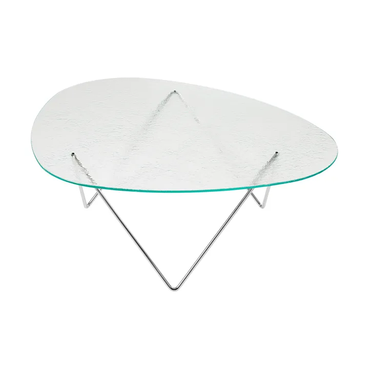 페드레라 커피테이블 - Chrome-structured glass transparent - GUBI | 구비