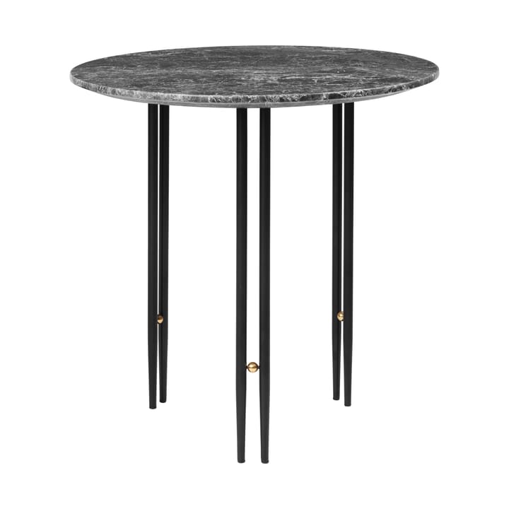 IOI 커피 테이블 Ø50 cm - black-brass-grey marble - Gubi | 구비