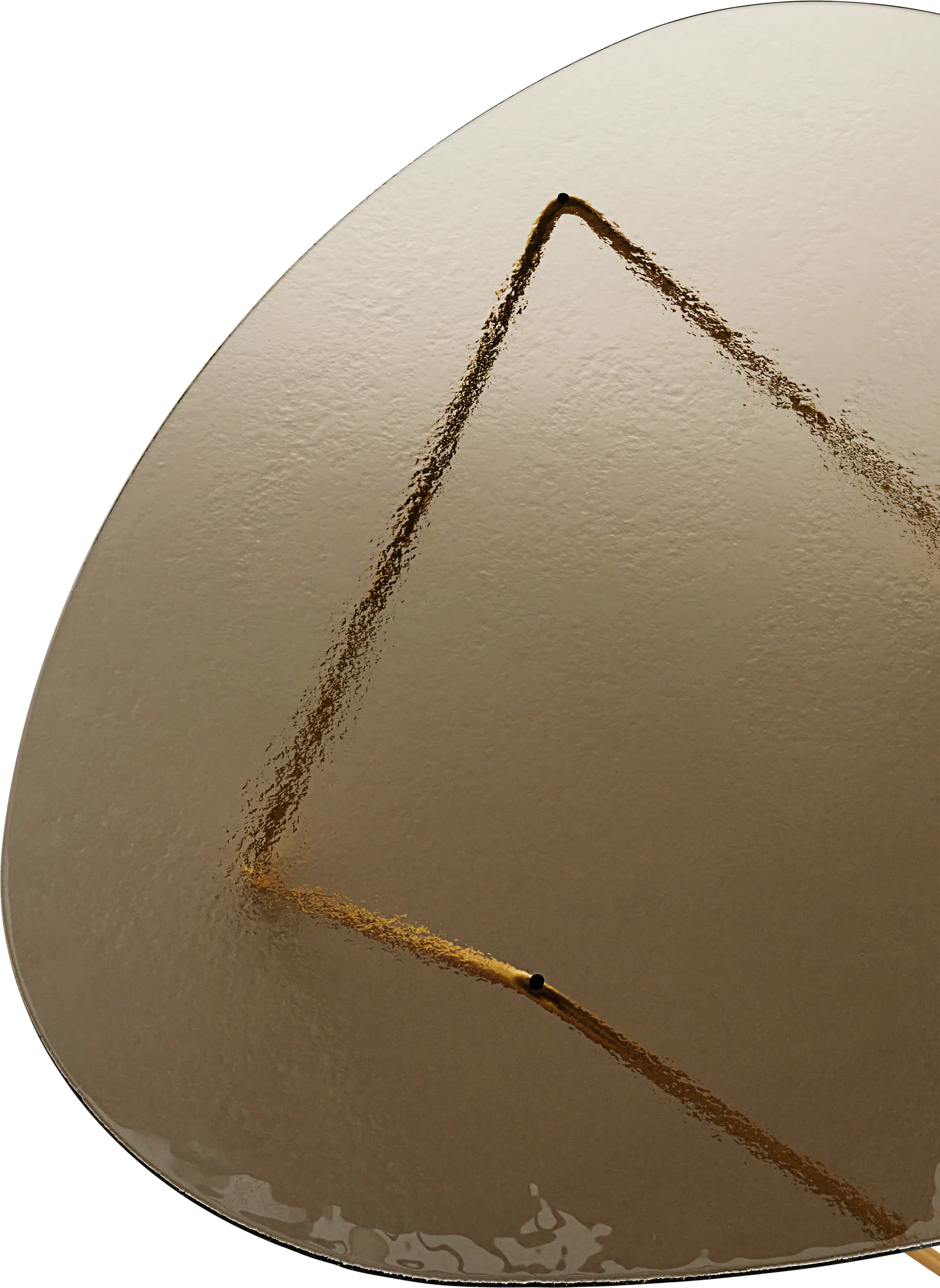 페드레라 커피테이블, Semi-matte brass–structured glass bronze GUBI | 구비