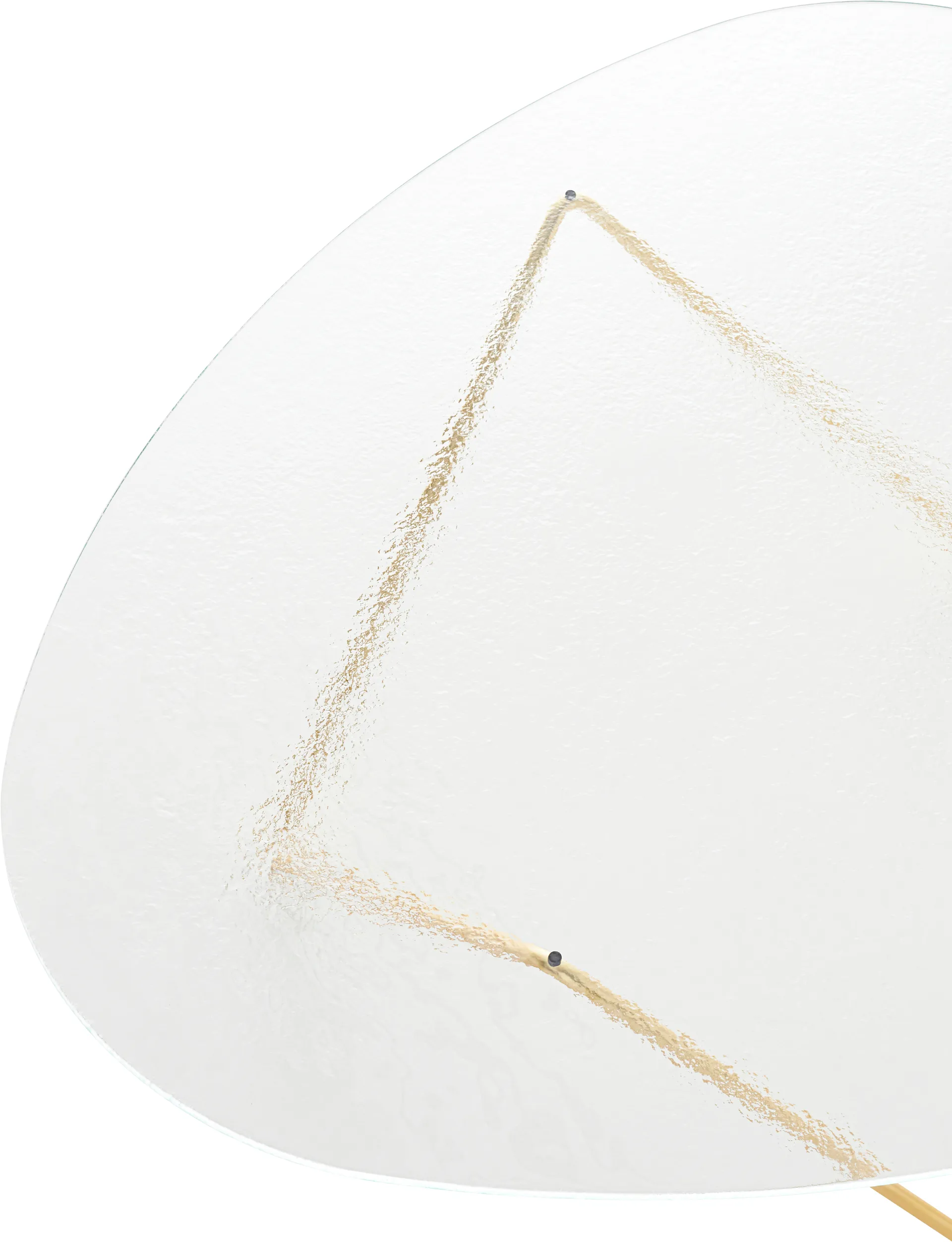 페드레라 커피테이블, Semi-matte brass–structured glass transparent GUBI | 구비
