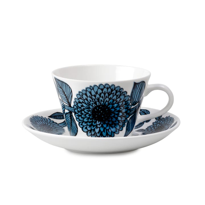 블루 아스터 커피 세트 cone - coffee cup + saucer - Gustavsbergs Porslinsfabrik | 구스타브스베리