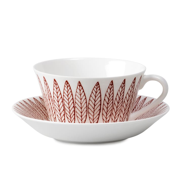 레드 살릭스 티 세트, cone - tea cup + saucer - Gustavsbergs Porslinsfabrik | 구스�타브스베리