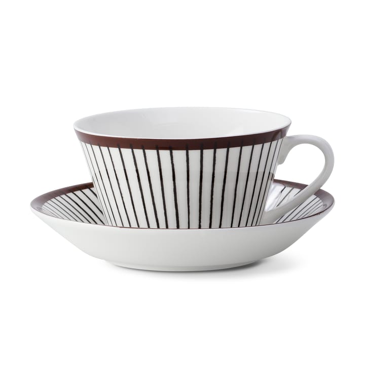 Ribb tea set 립 티 세트 - tea cup + saucer - Gustavsbergs Porslinsfabrik | 구스타브스베리