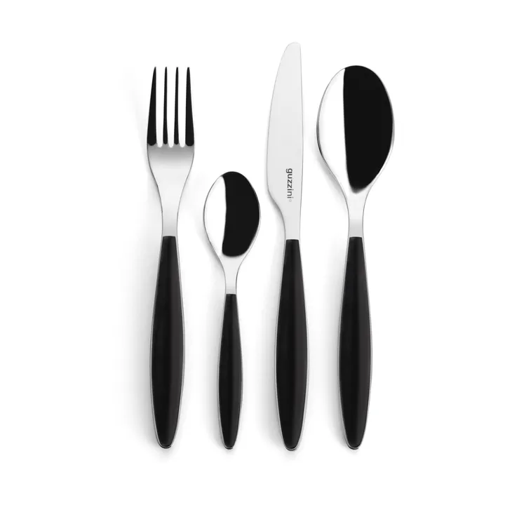 필링 커트러리 세트 - Black, 24 pieces - Guzzini