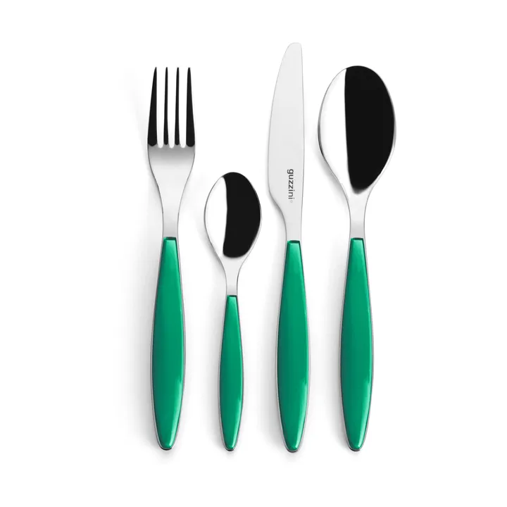 필링 커트러리 세트 - Emerald, 24 pieces - Guzzini