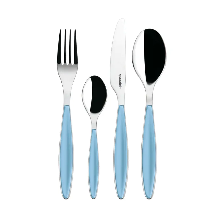 필링 커트러리 세트 - Sea Blue, 24 pieces - Guzzini