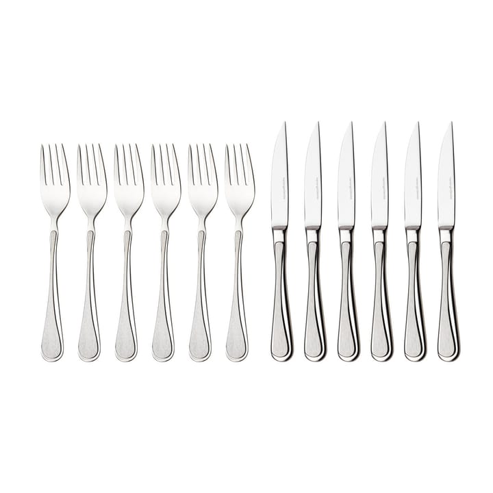 카리나 육류 식사용 커트러리 세트 12 pcs - stainless steel - Hardanger Bestikk | 하덴거베스틱