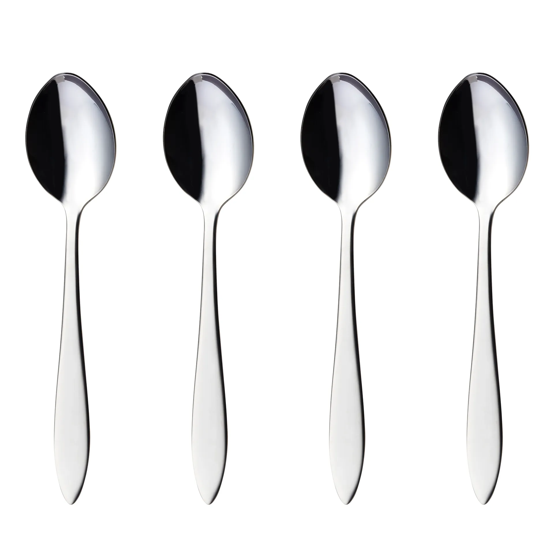 피오르드 디저트 스푼 4 pcs, stainless steel Hardanger Bestikk | 하덴거베스틱