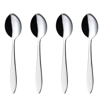 피오르드 디저트 스푼 4 pcs - stainless steel - Hardanger Bestikk | 하덴거베스틱