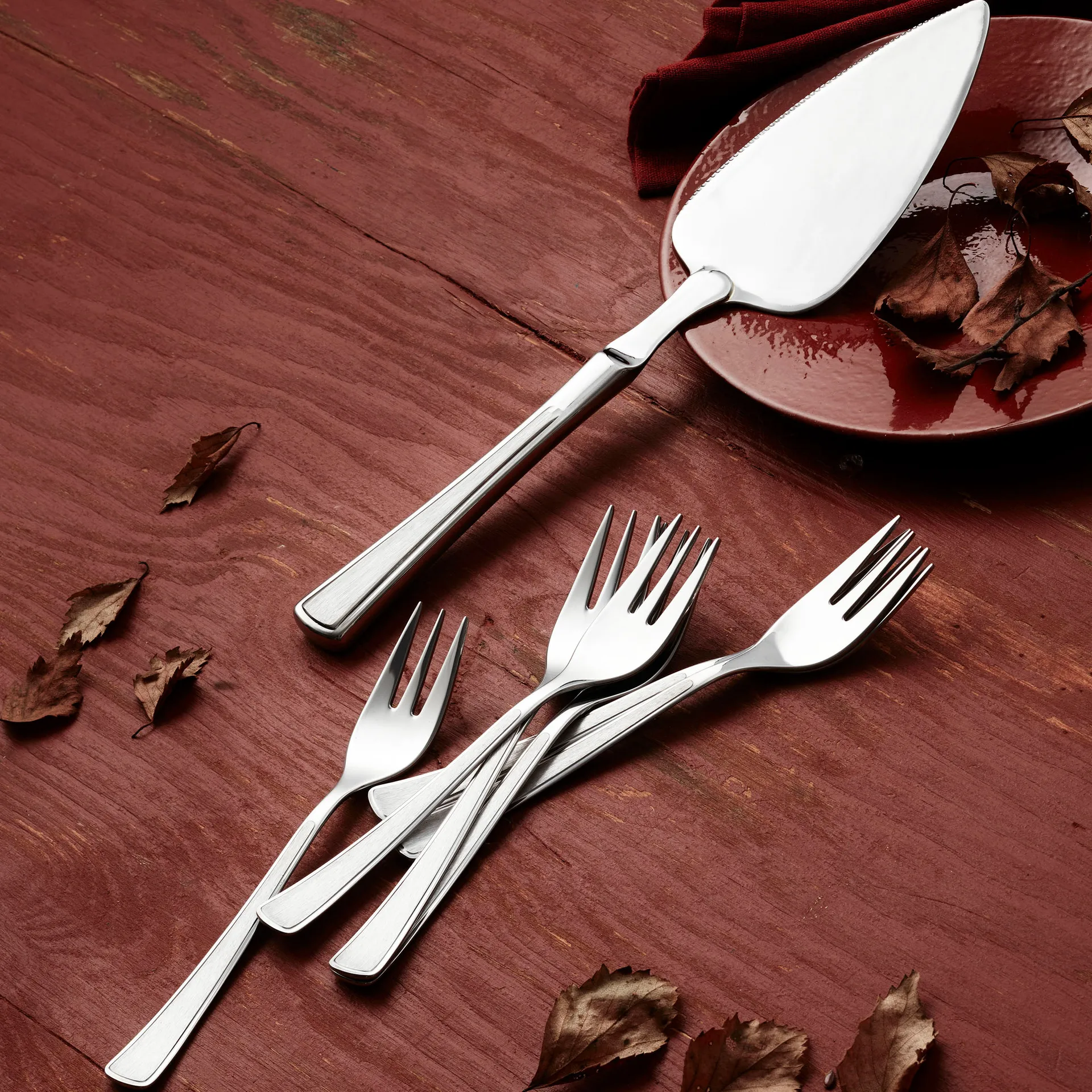 라모나 케이크 세트 7 피스, stainless steel Hardanger Bestikk | 하덴거베스틱