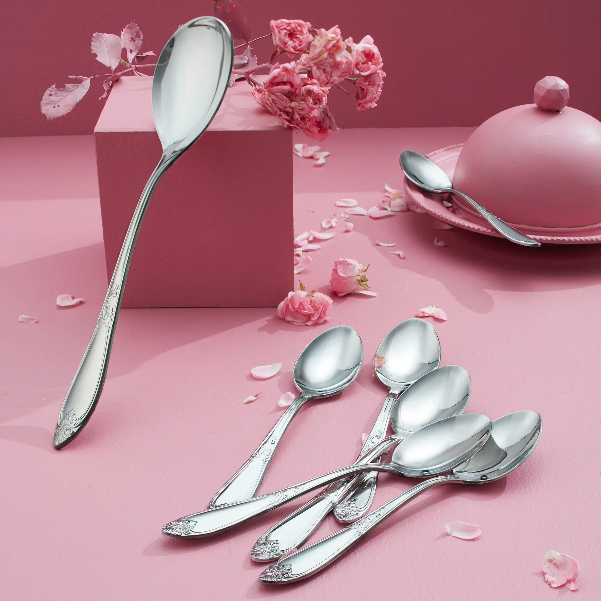 니나 샐러드 세트, stainless steel Hardanger Bestikk | 하덴거베스틱