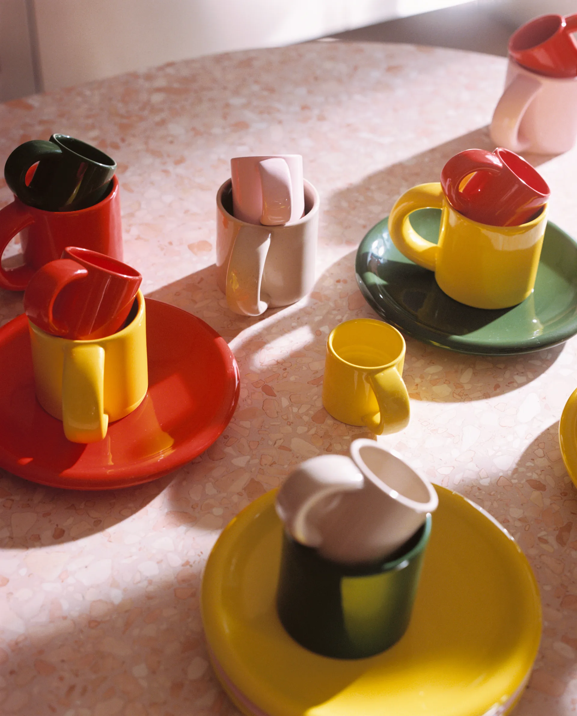 브론토 에스프레소 컵 10 cl 4개 세트, Yellow Hem | 헴