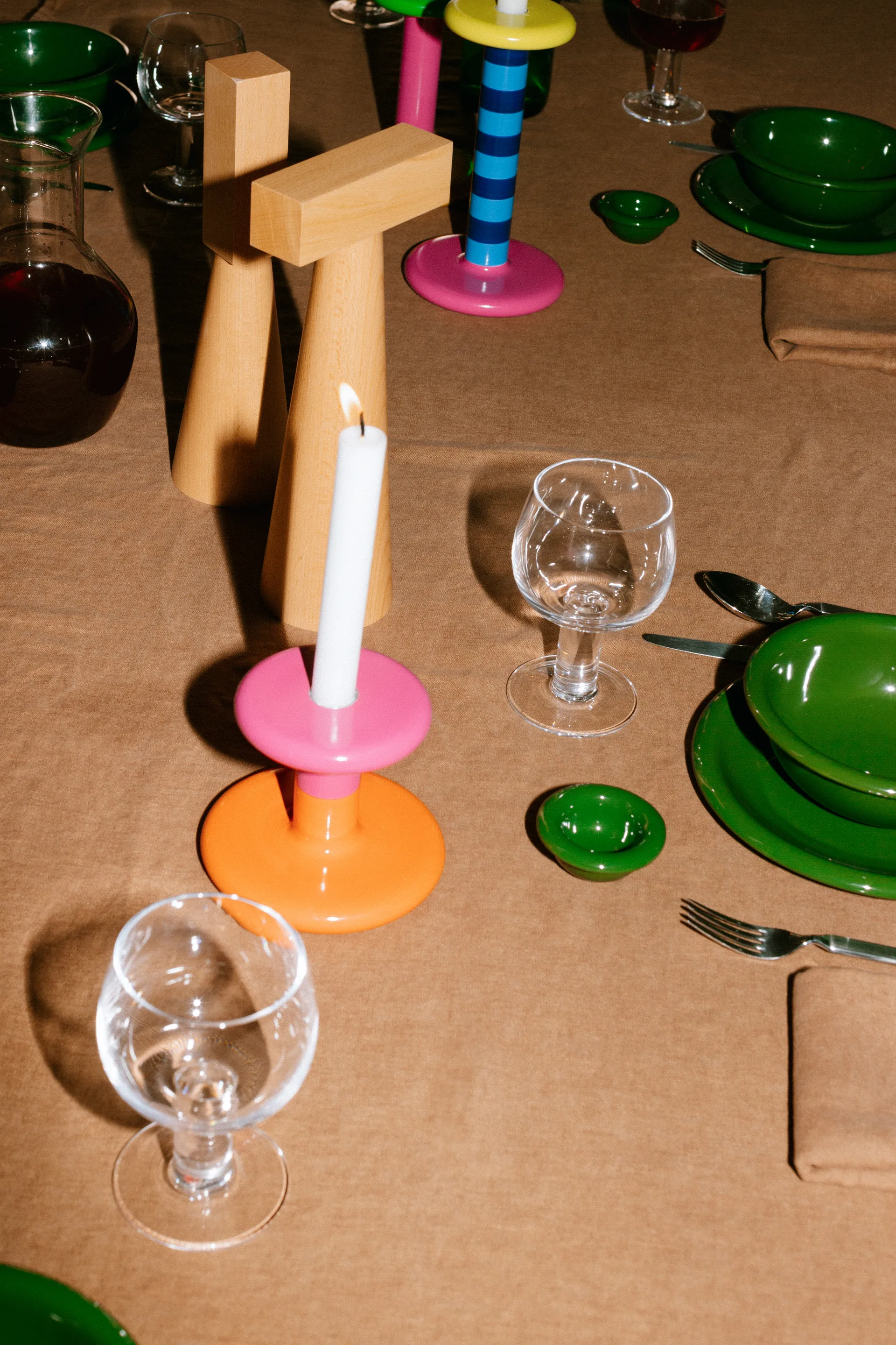 페사 캔들 홀더 로우 11 cm, Magenta-orange Hem | 헴