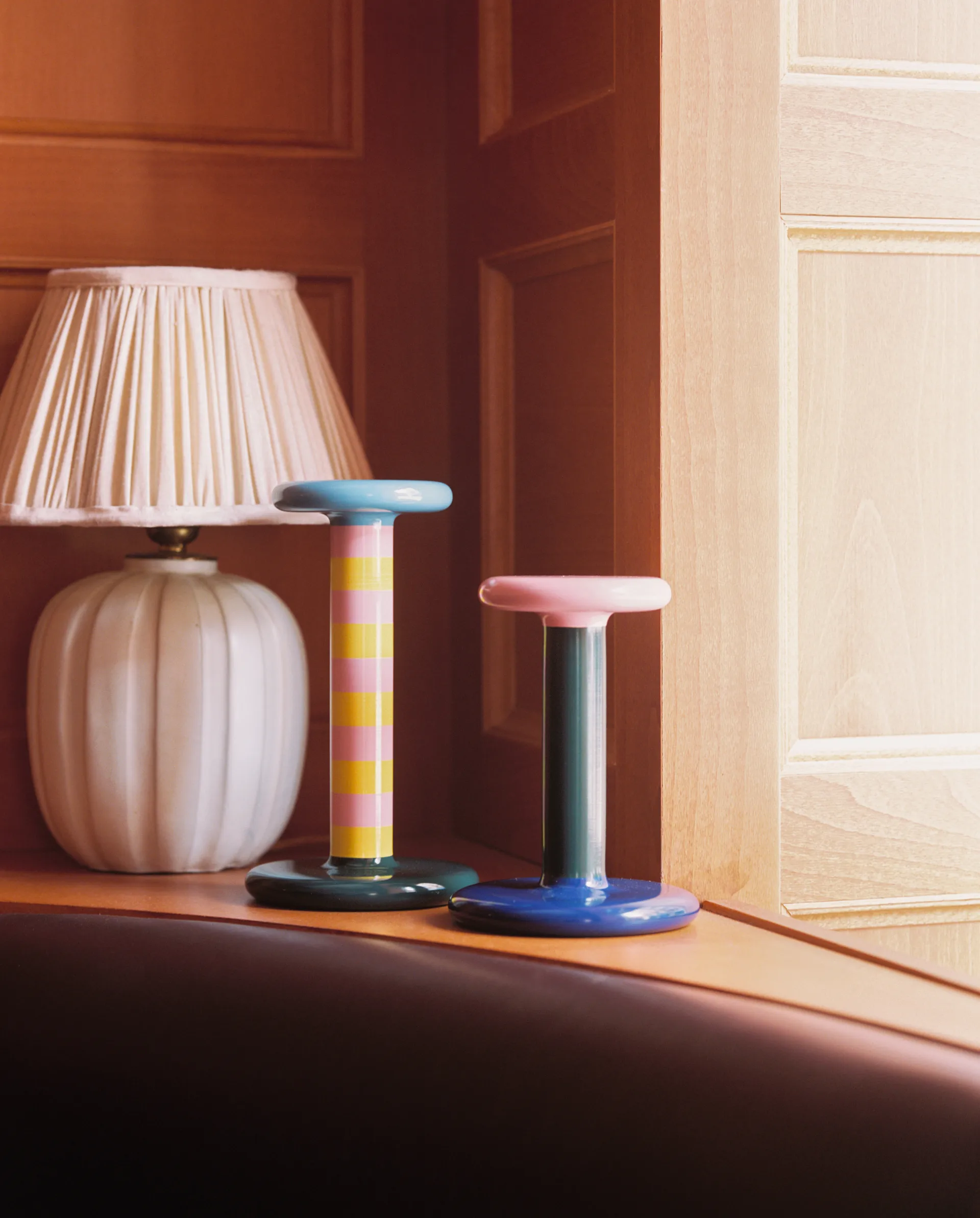 페사 캔들 홀더 미듐 18 cm, Pink-black green-night blue Hem | 헴