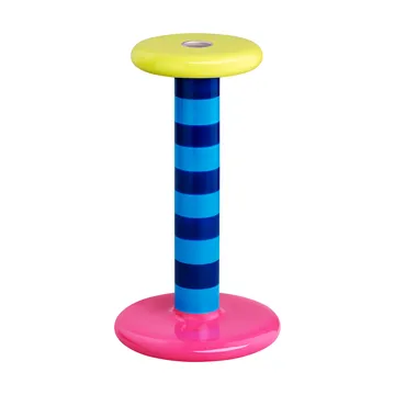 페사 캔들 홀더 하이 23 cm - Sky blue-night blue stripe - Hem | 헴