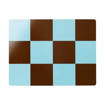 체크 테이블매트 30x40 cm 2개 세트 - Light blue-chocolate - Hem | 헴