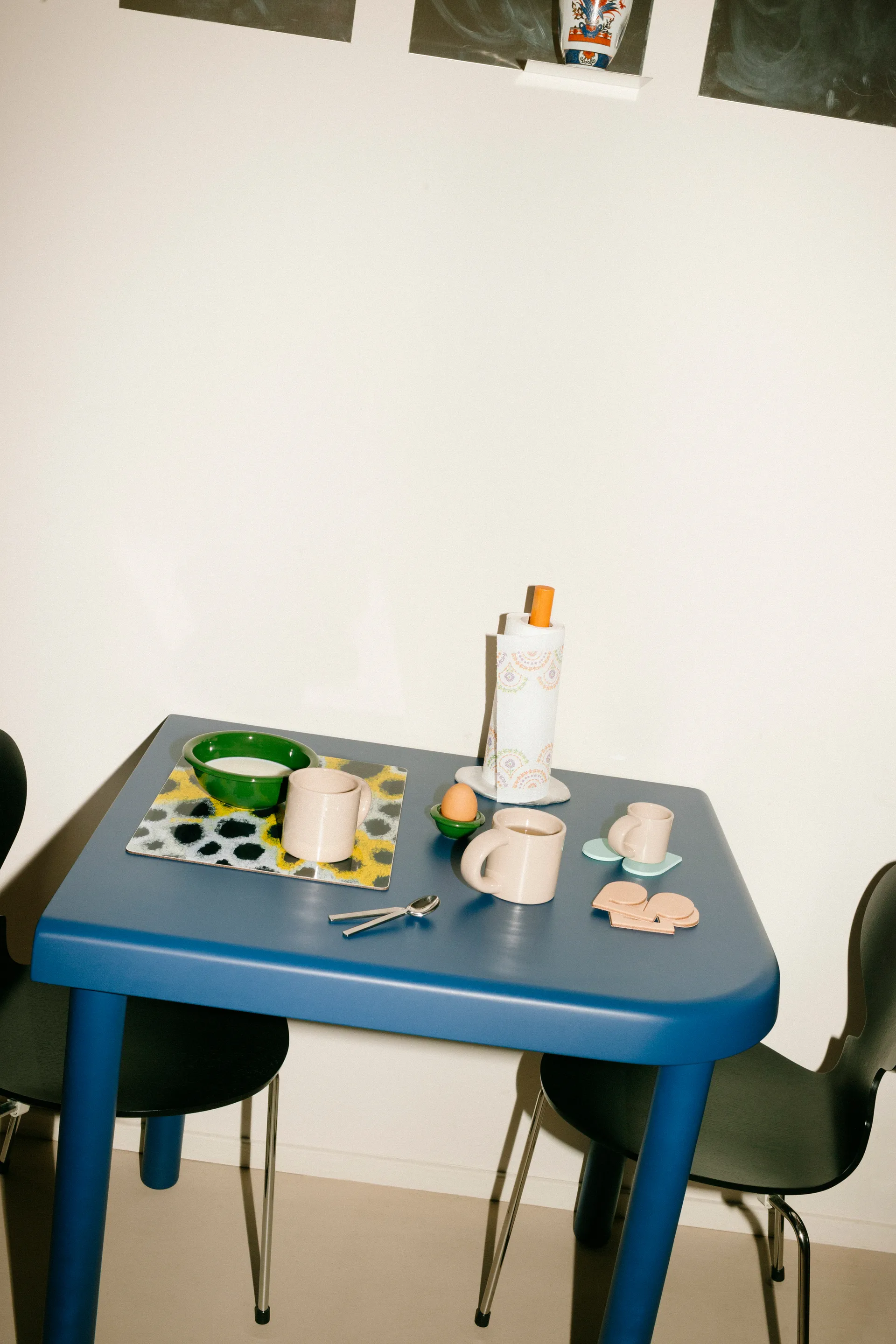 몬스터 테이블매트 30x40 cm 2개 세트, White-yellow-black Hem | 헴