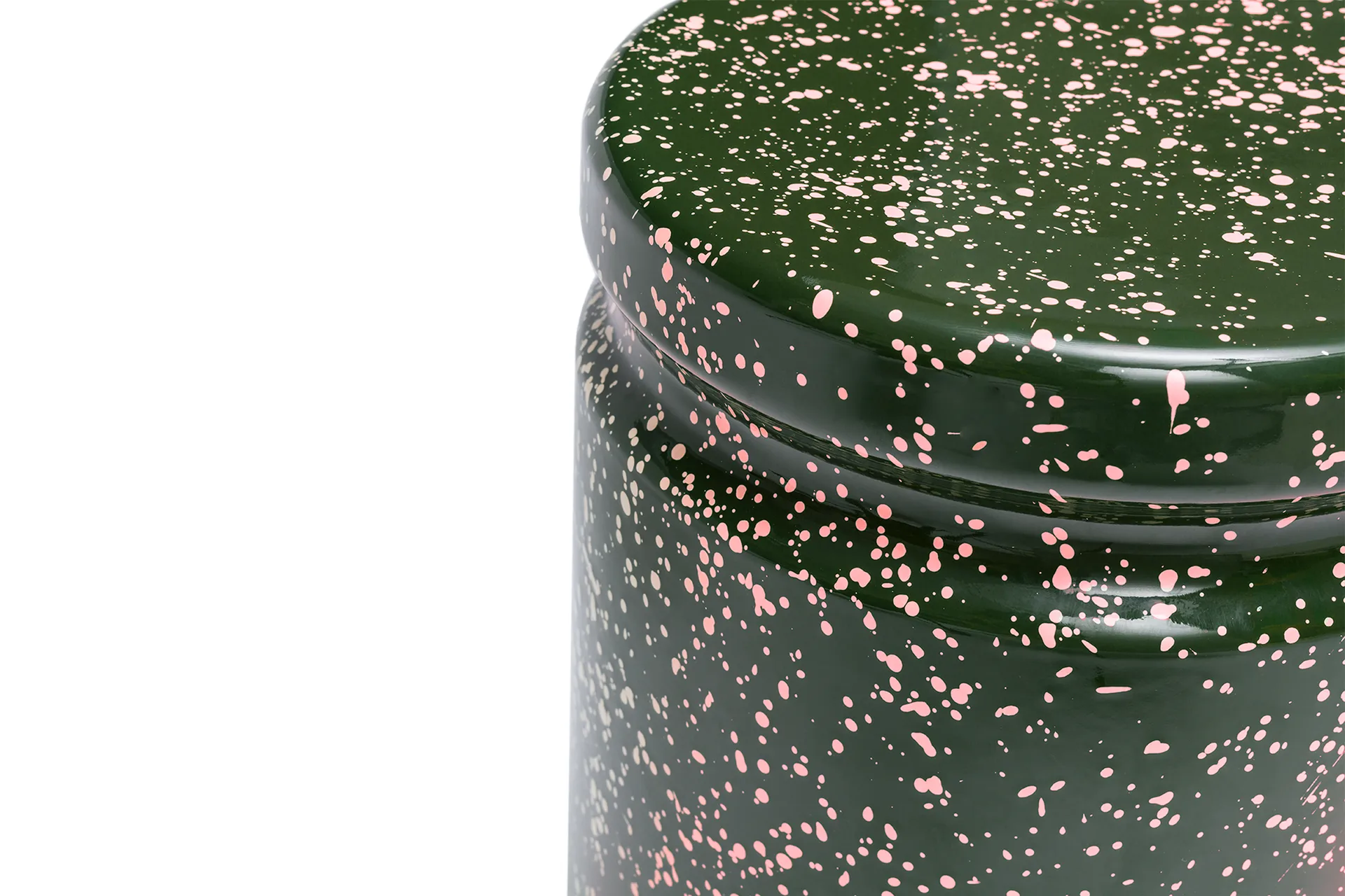 라스트 스툴 Ø32x44 cm, Green-pink splatter Hem | 헴