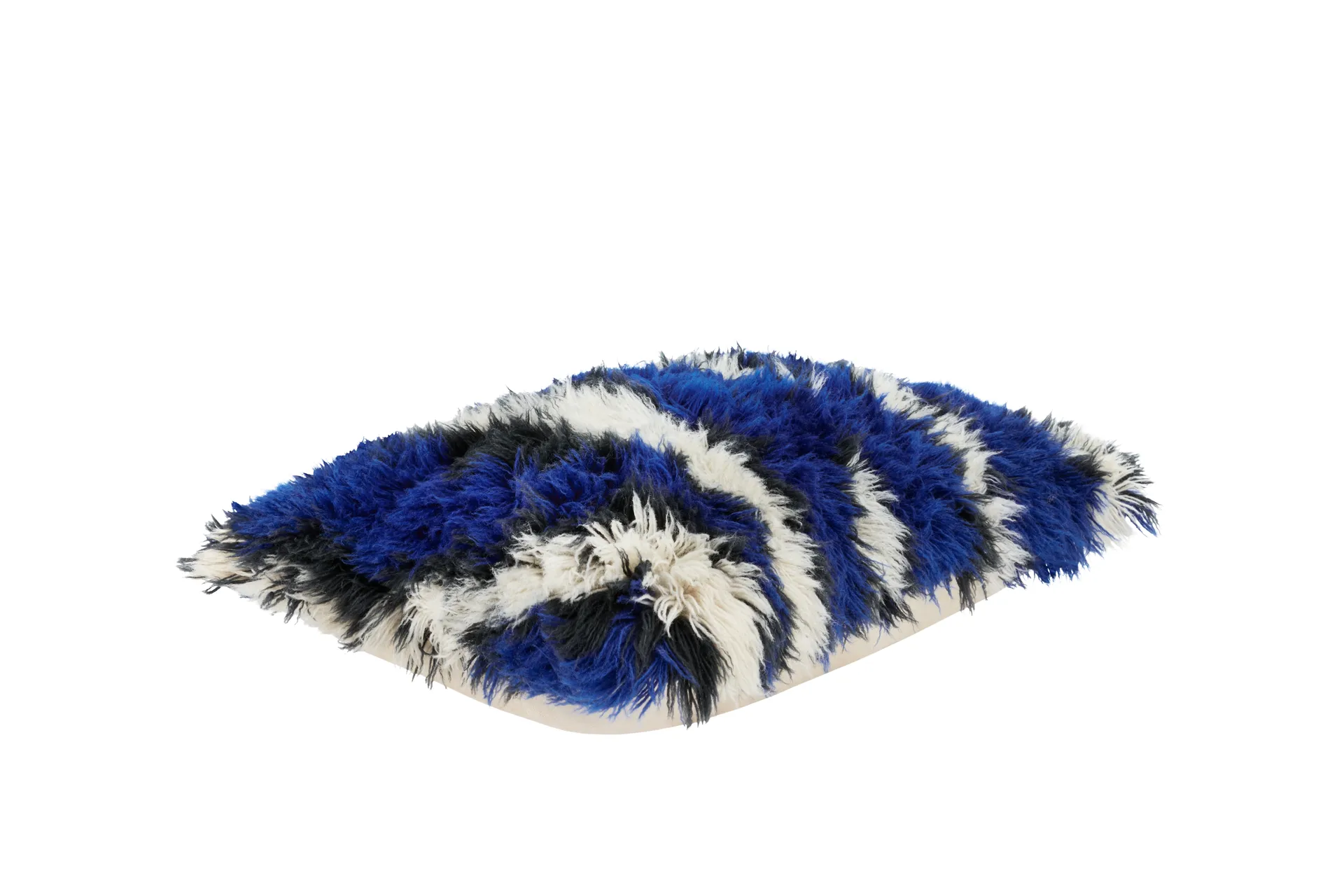 몬스터 쿠션 라지 40x60 cm, Ultramarine blue-off white Hem | 헴