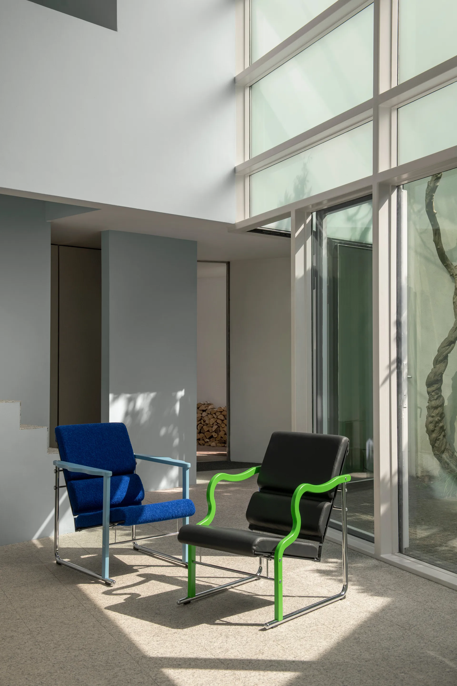 익스페리먼트 501 라운지 체어, Green-light beige Hem | 헴