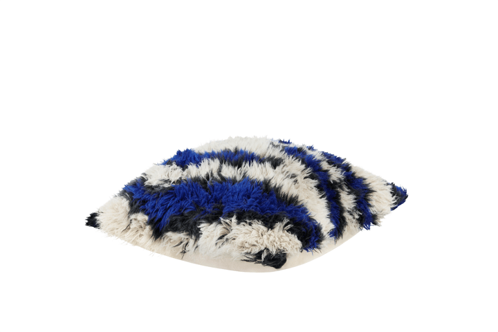 몬스터 쿠션 미듐 50x50 cm, Ultramarine blue-off white Hem | 헴