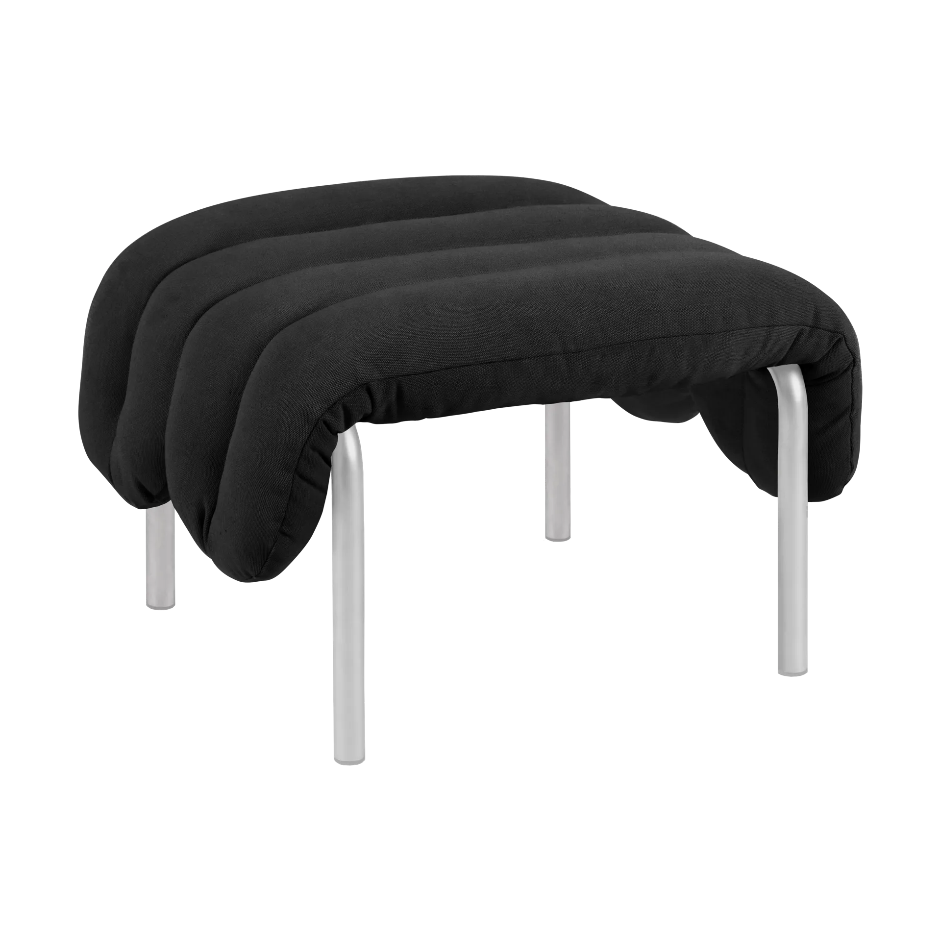 퍼피 오토만 58x67 cm, Anthracite-stainless steel Hem | 헴