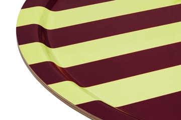 스트라이프 트레이 라지 Ø65 cm - Butter-burgundy - Hem | 헴