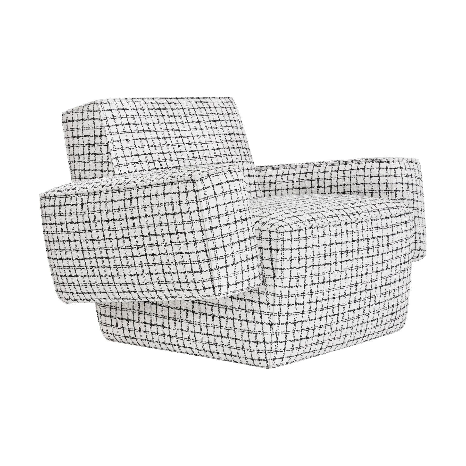 헝크 암레스트 라운지 체어, Checkered black/white Hem | 헴