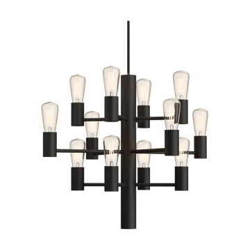 마놀라 미니 12 샹들리에 펜던트 조명 - Black - Herstal | 허스탈
