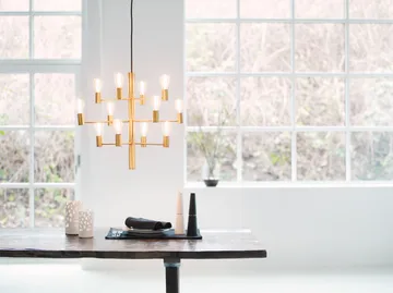 마놀라 12 샹들리에 펜던트 조명 - satin brass - Herstal | 허스탈