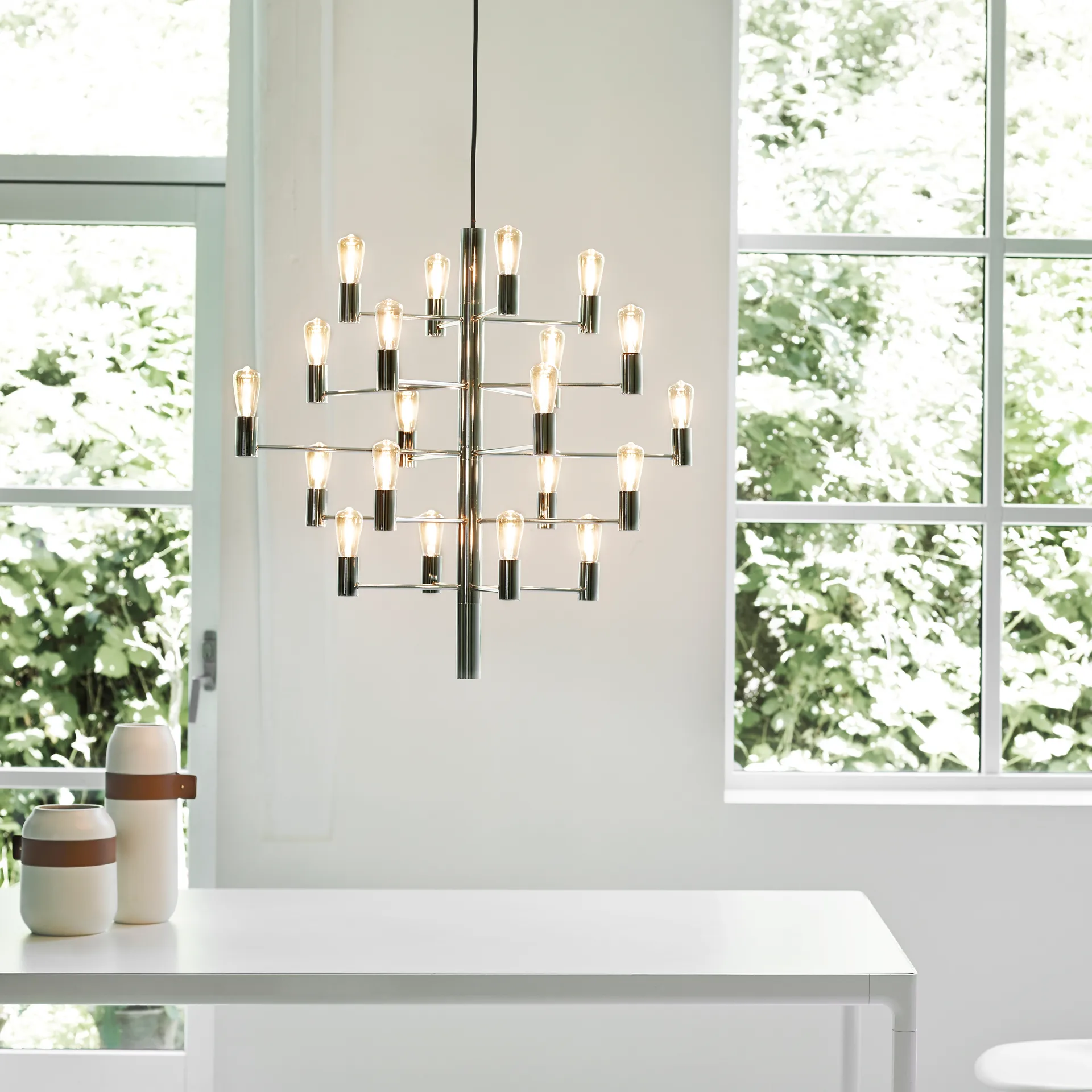 마놀라 20 샹들리에, chrome Herstal | 허스탈