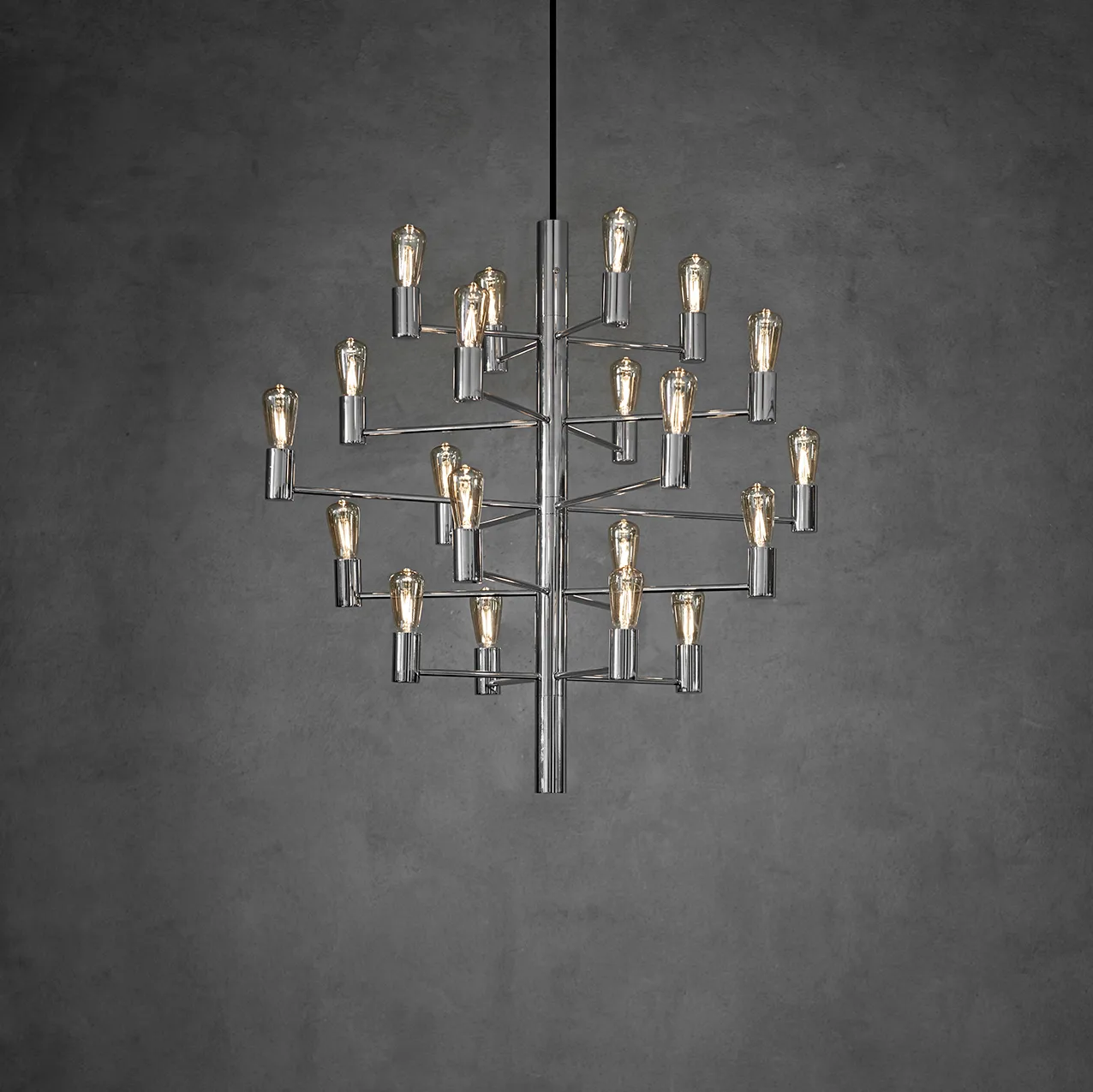 마놀라 20 샹들리에, chrome Herstal | 허스탈