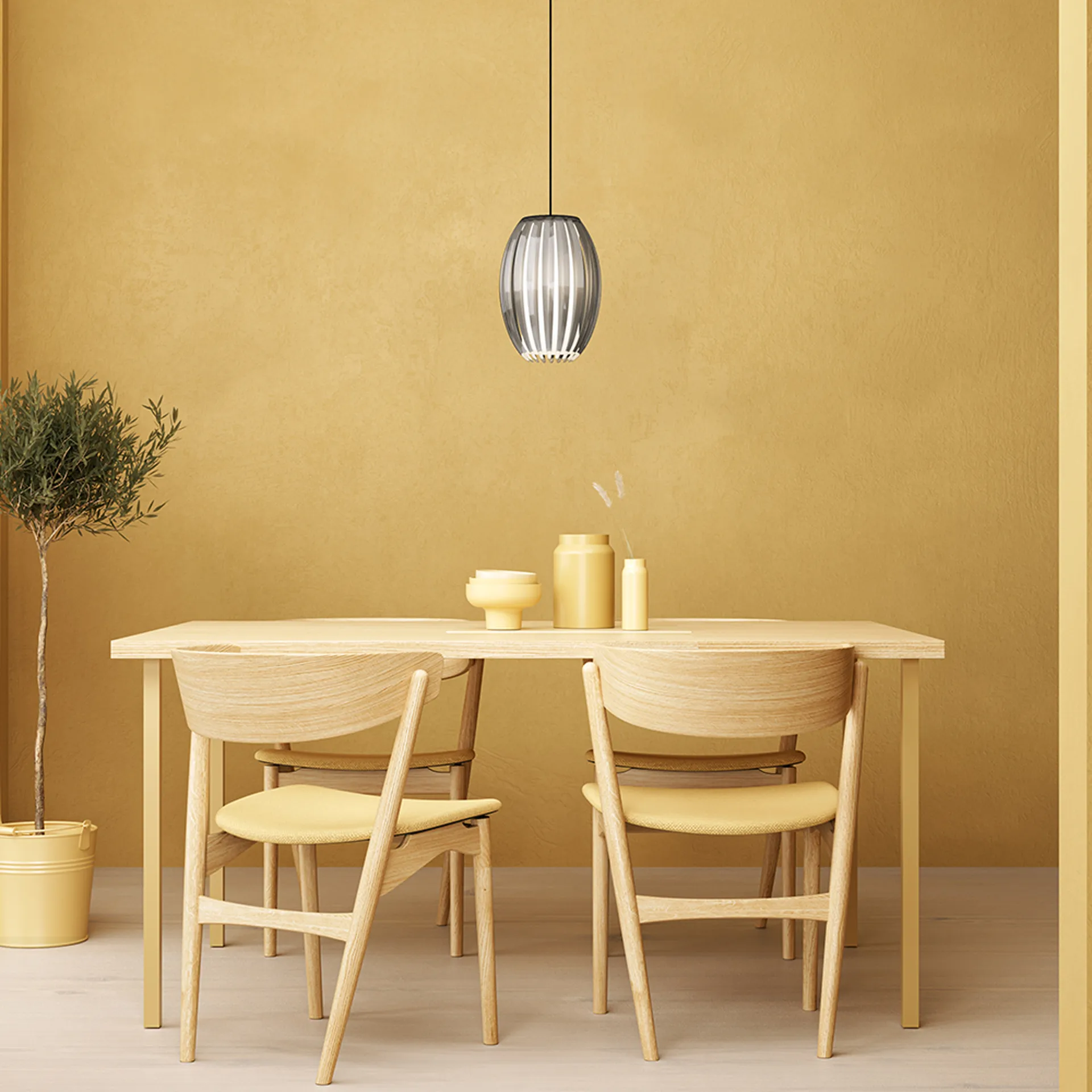 텐타클 펜던트 미듐, Black-Smoked Herstal | 허스탈