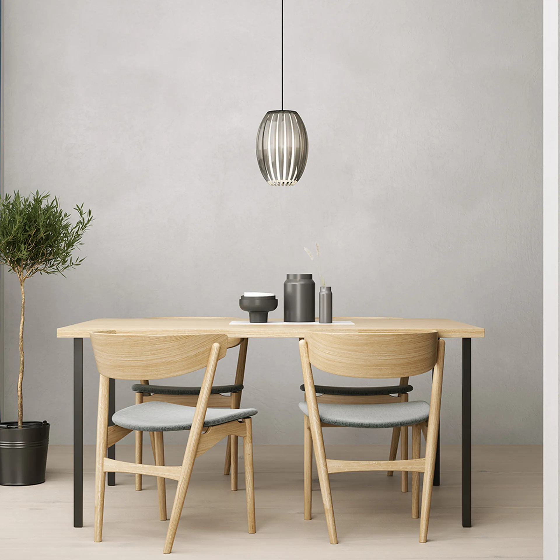 텐타클 펜던트 미듐, Black-Smoked Herstal | 허스탈