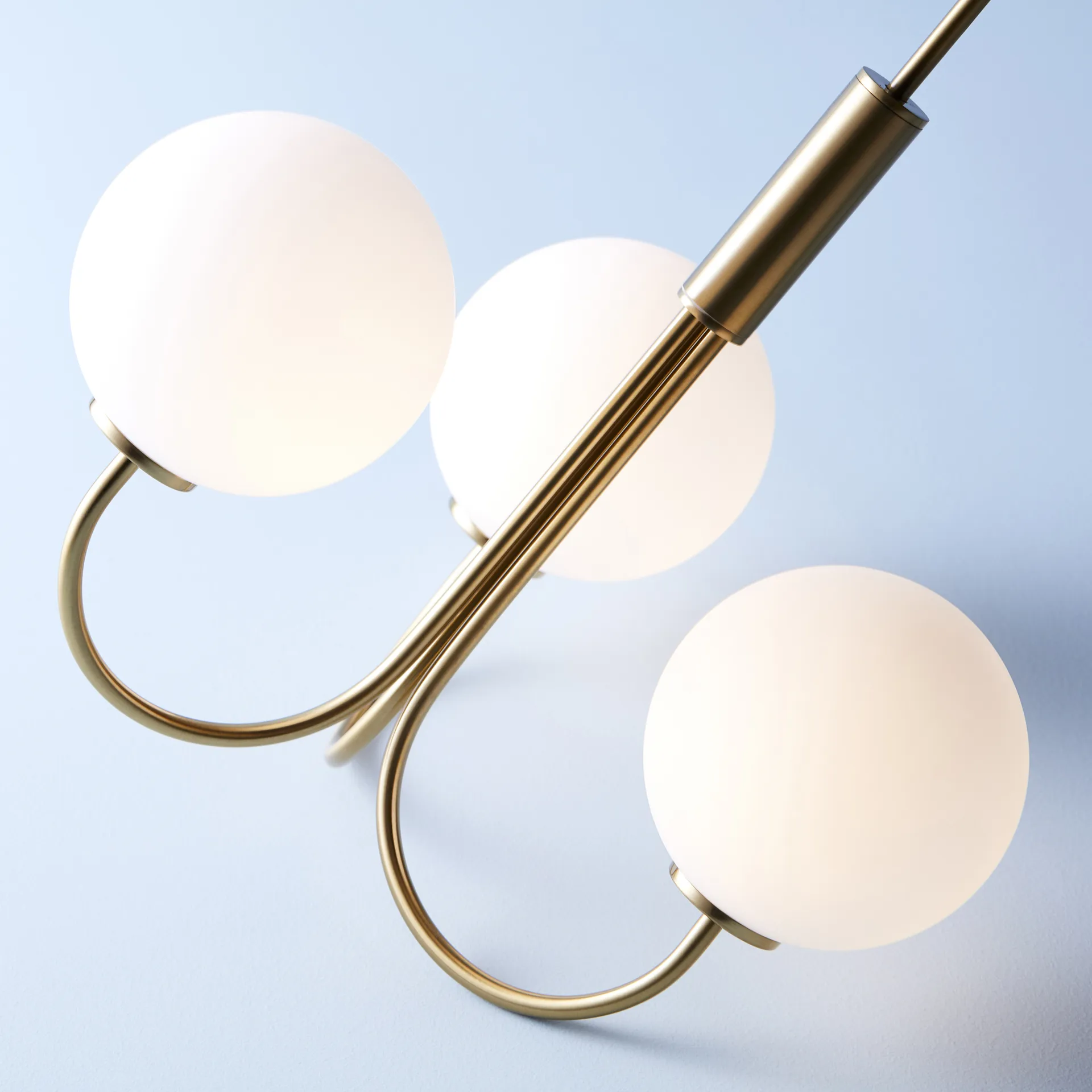 볼온 샹들리에 펜던트 조명, brass Herstal | 허스탈