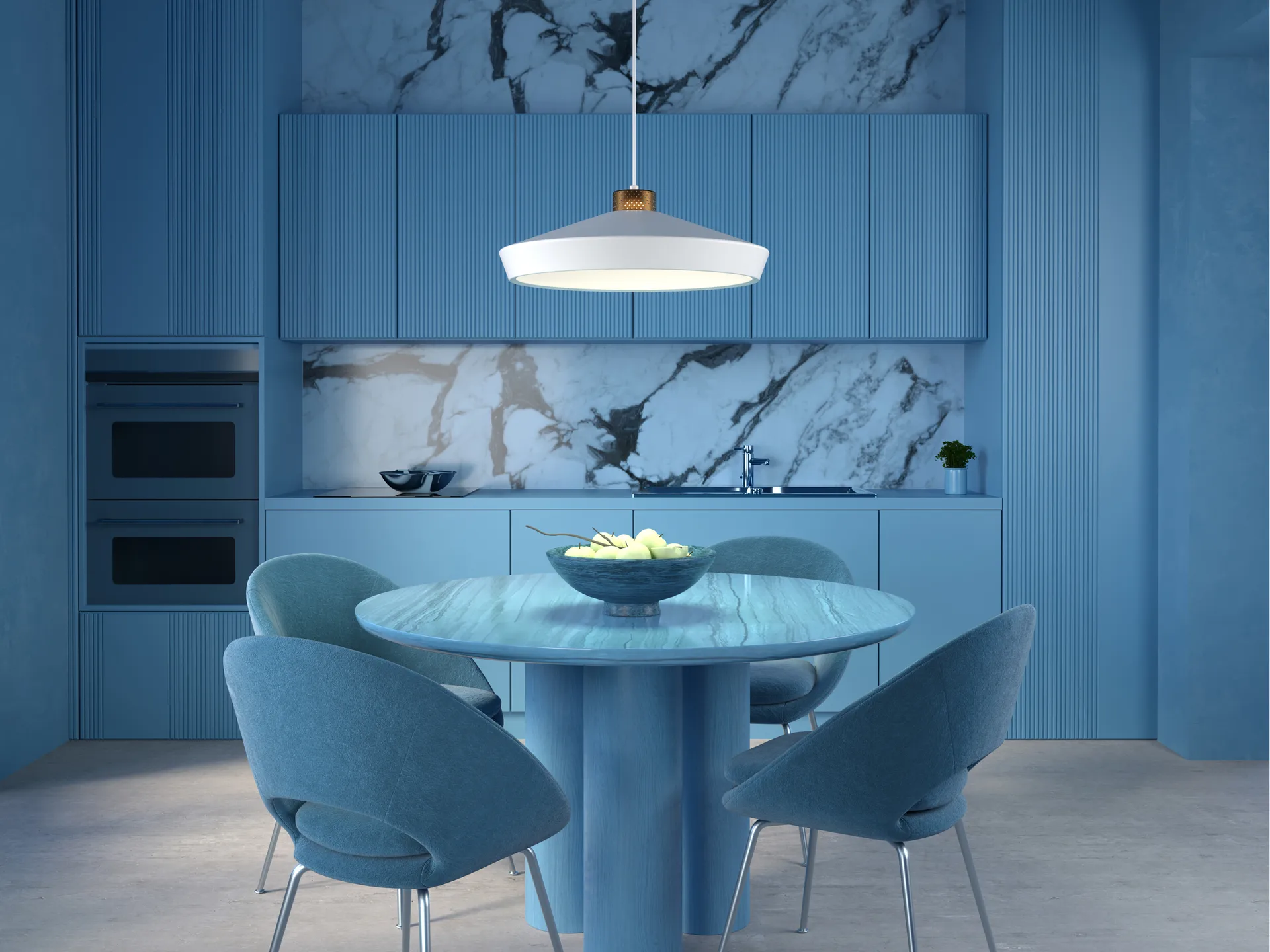 엣지 펜던트 조명 라지, Matte white-bronze Herstal | 허스탈