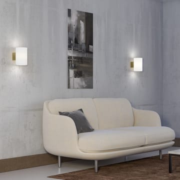 이보크 벽 조명 라지 - Satin brass-opal glass - Herstal | 허스탈