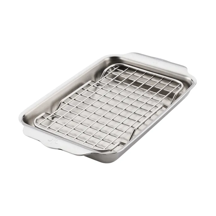 Hestan Ovenbond 오븐 플레이트, 냉각 랙 포함 - 스테인리스 스틸, 16.8x28.8 cm - Hestan