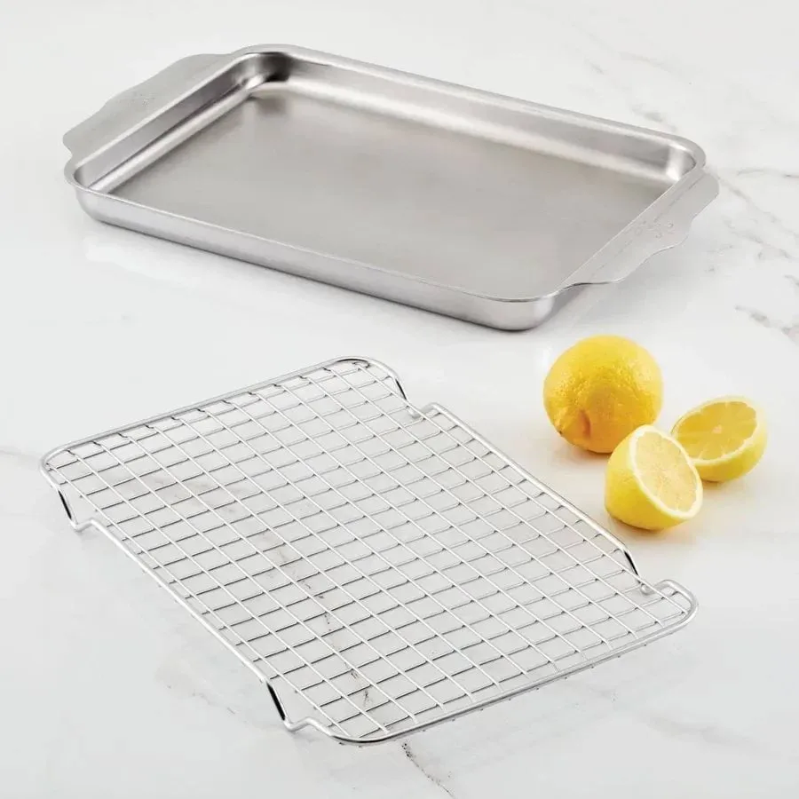 Hestan OvenBond 쿼츠 팬 및 오븐 랙, Stainless steel, 24x39 cm Hestan