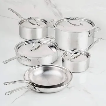 Hestan ProBond Luxe 냄비·프라이팬 세트 - Stainless steel, 10 pieces - Hestan