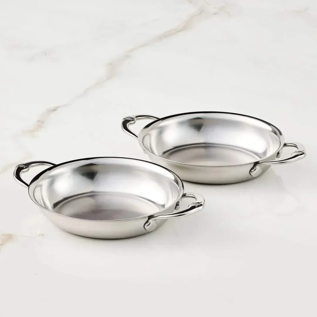 Hestan Provisions 오벌 그라탱 접시, 미니, 오픈, 2개, 17 cm Hestan
