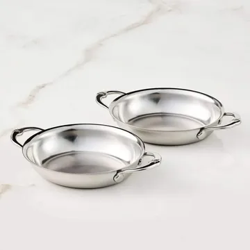 Hestan Provisions 오벌 그라탱 접시 - 미니, 오픈, 2개, 17 cm - Hestan