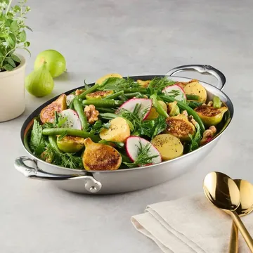 Hestan Provisions 오벌 그라탱 접시 - 오픈, 30x21 cm - Hestan