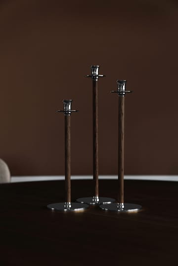알토 바소 캔들 홀더 30 cm - Nickel-plated brass - Hilke Collection | 힐케 콜렉션