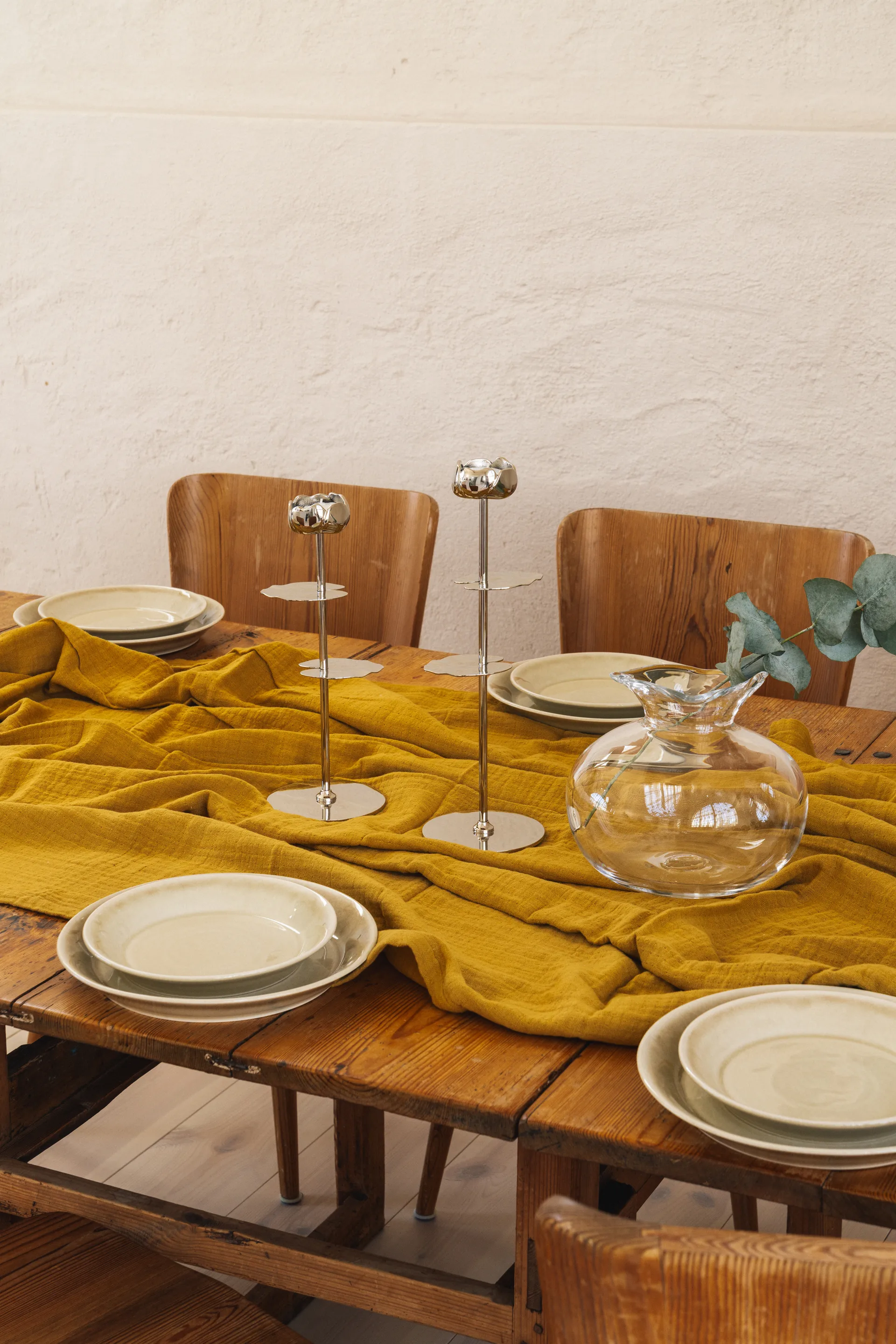 닌페아 알타 캔들스틱 30 cm, Nickel-plated brass Hilke Collection | 힐케 콜렉션