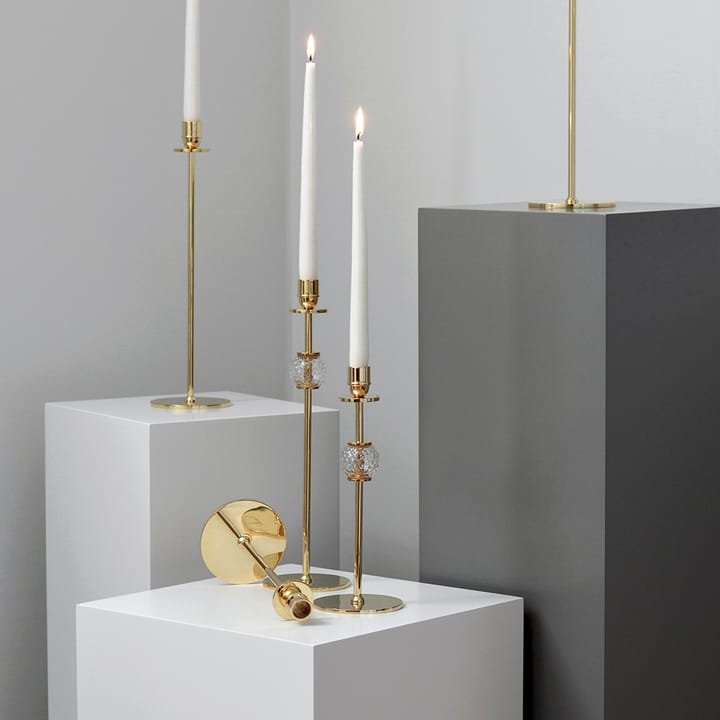 알바 캔들스틱 30 cm - Solid brass and glass - Hilke Collection | 힐케 콜렉션