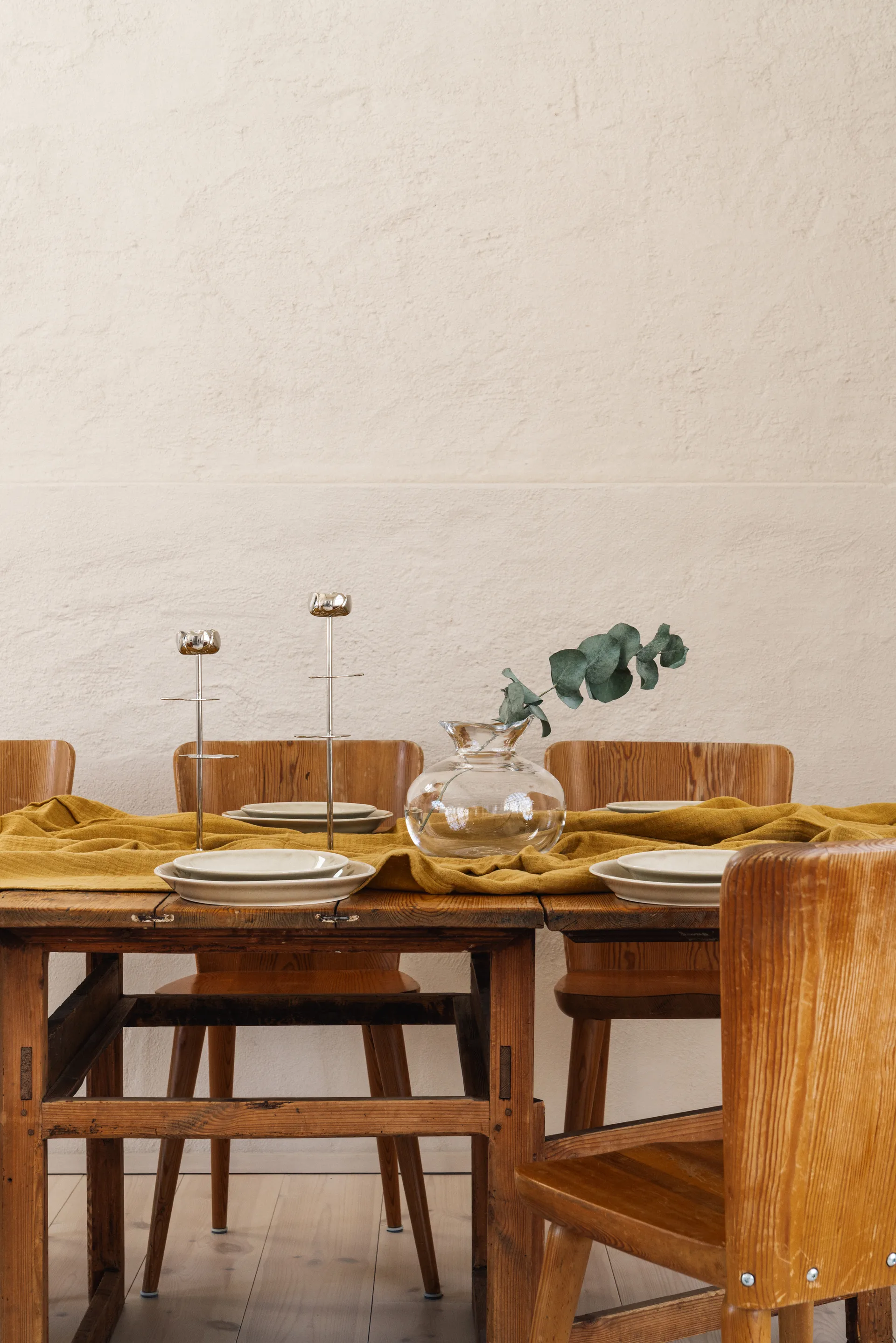 닌페아 알타 캔들스틱 40 cm, Nickel-plated brass Hilke Collection | 힐케 콜렉션