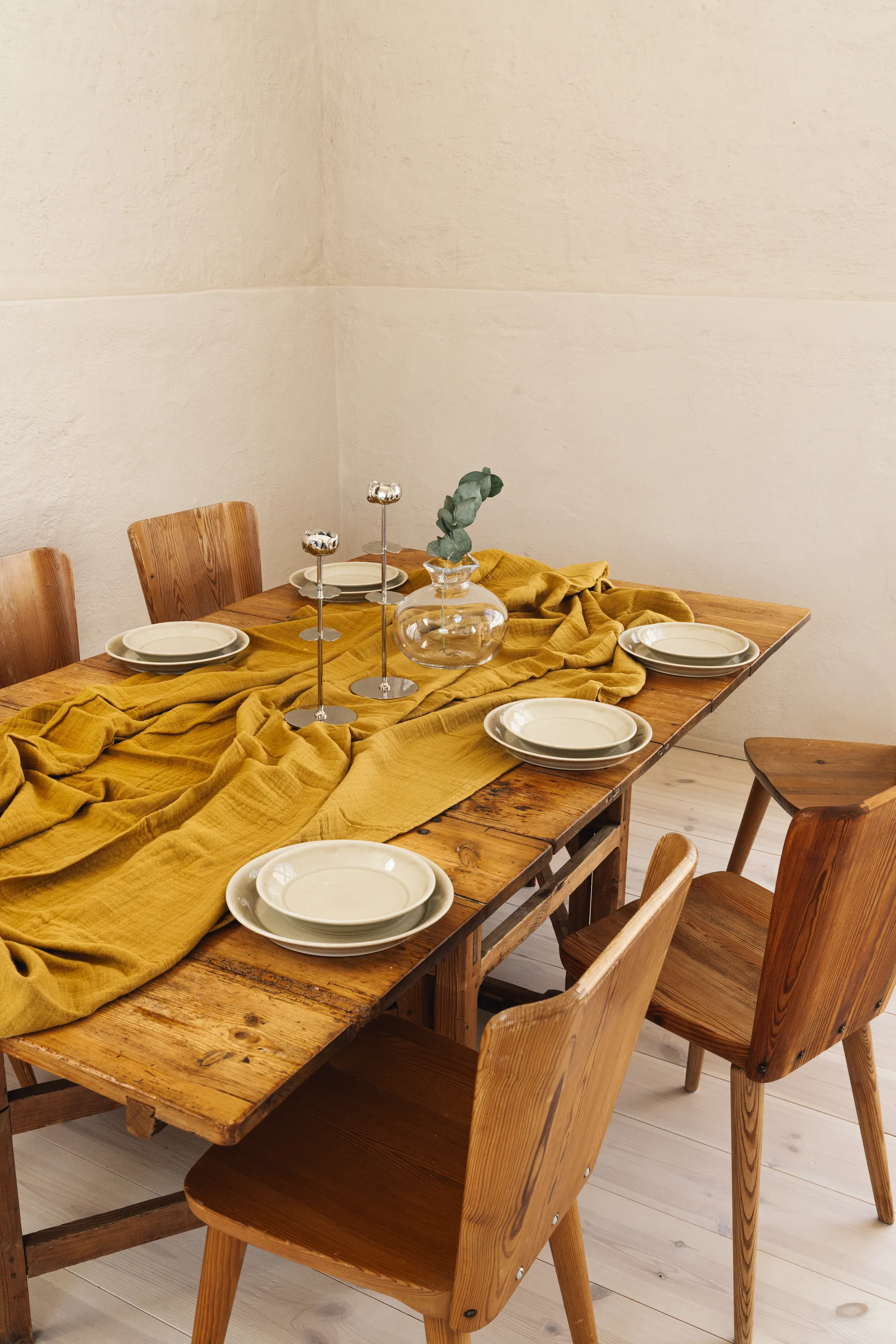 닌페아 알타 캔들스틱 40 cm, Nickel-plated brass Hilke Collection | 힐케 콜렉션